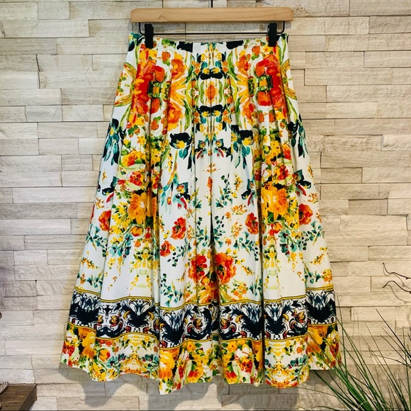 Antonio Melani NWT Mary Poplin A-Line Skirt $149 - Picture 2 of 11